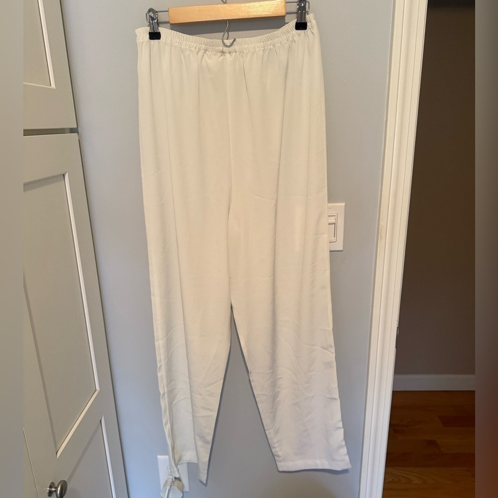 Vintage Victoria's Secret Gold Label White Pajama Pants - Picture 3 of 3